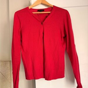 Pink/Red Button-Up Women's Cardigan